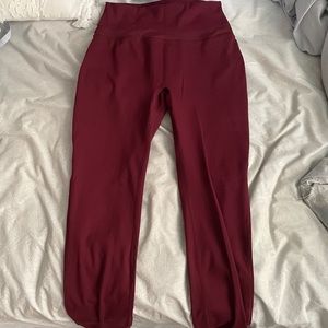 Alphalete Maroon Harmony leggings medium